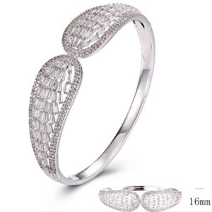 SA02870, Ladies' Moissanite Ring, S925, Rhodium Plated, White, 24.64g
