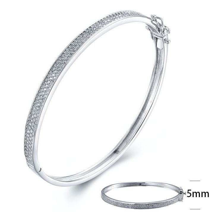 SA01769, Ladies' Moissanite Ring, S925, Rhodium Plated, White, 13g