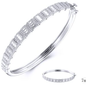 SA03440, Ladies' Moissanite Ring, S925, Rhodium Plated, White, 13.98g