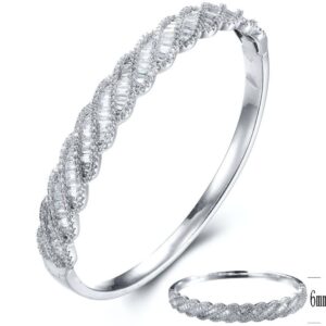 SA02691, Ladies' Moissanite Ring, S925, Rhodium Plated, White, 23.69g