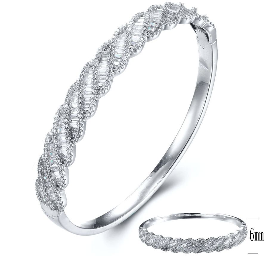 SA02691, Ladies' Moissanite Ring, S925, Rhodium Plated, White, 23.69g