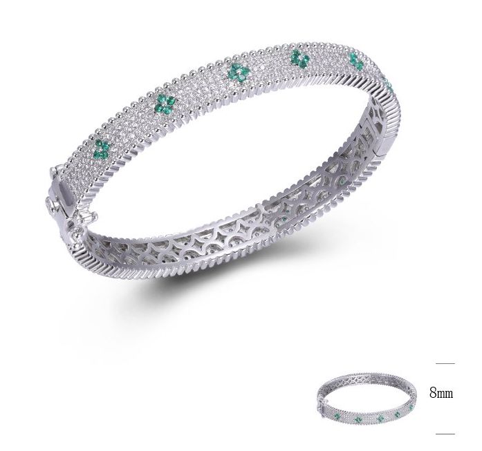 SA05873, Ladies' Moissanite Ring, S925, Rhodium Plated, White, 23.42g
