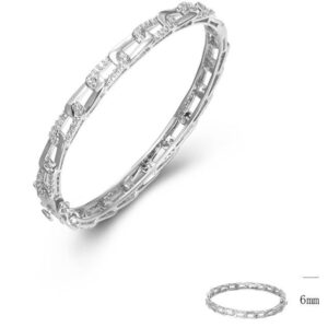 SA05883, Ladies' Moissanite Ring, S925, Rhodium Plated, White, 13.5g