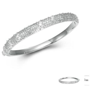 SA02937, Ladies' Moissanite Ring, S925, Rhodium Plated, White, 20.26g
