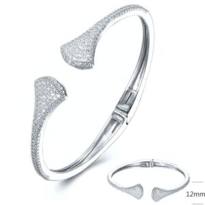 SA02617, Ladies' Moissanite Ring, S925, Rhodium Plated, White, 18.17g