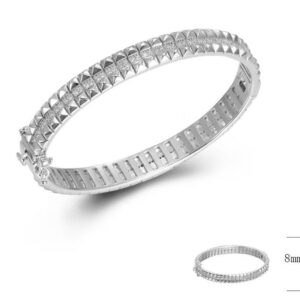 SA05885, Ladies' Moissanite Ring, S925, Rhodium Plated, White, 30.5g