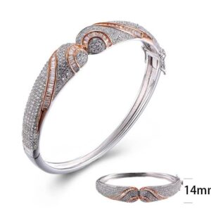 SA01601, Ladies' Moissanite Ring, S925, Rhodium Plated, White, 24g
