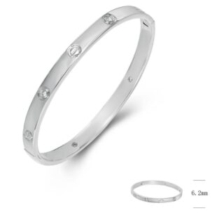 SA06319, Ladies' Moissanite Ring, S925, Rhodium Plated, White, 26.75g