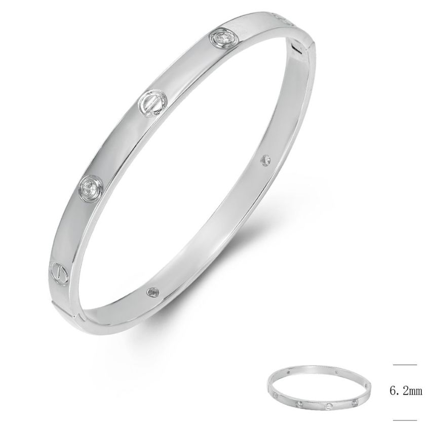 SA06319, Ladies' Moissanite Ring, S925, Rhodium Plated, White, 26.75g