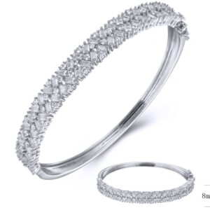 SA03677, Ladies' Moissanite Ring, S925, Rhodium Plated, White, 20.04g