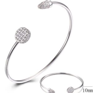 SA02976, Ladies' Moissanite Ring, S925, Rhodium Plated, White, 5.02g