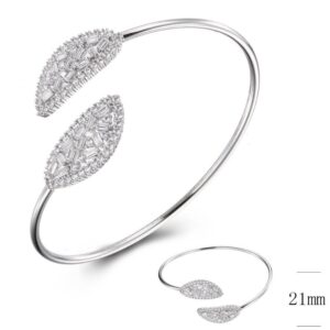 SA02977, Ladies' Moissanite Ring, S925, Rhodium Plated, White, 6.83g