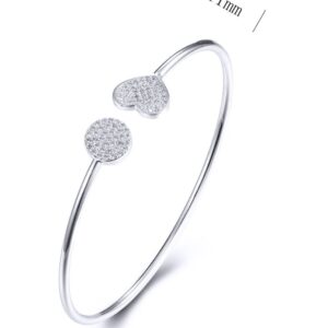 SA03105, Ladies' Moissanite Ring, S925, Rhodium Plated, White, 4.76g