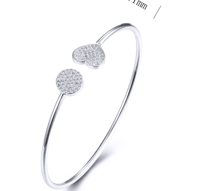 SA03105, Ladies' Moissanite Ring, S925, Rhodium Plated, White, 4.76g