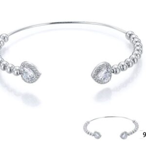 SA02399, Ladies' Moissanite Ring, S925, Rhodium Plated, White, 6.01g