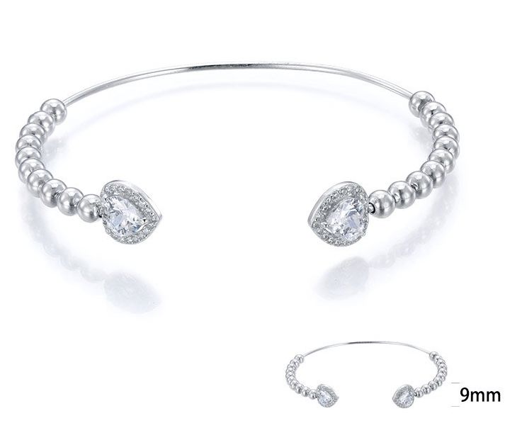 SA02399, Ladies' Moissanite Ring, S925, Rhodium Plated, White, 6.01g