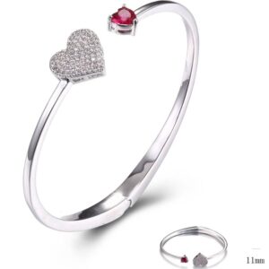SA03102, Ladies' Moissanite Ring, S925, Rhodium Plated, White, 10.35g