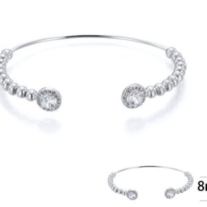 SA02402, Ladies' Moissanite Ring, S925, Rhodium Plated, White, 5.6g