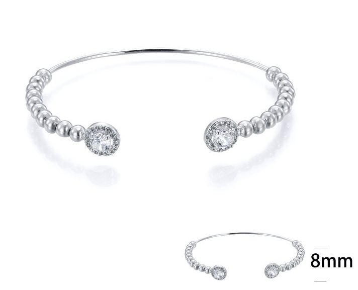 SA02402, Ladies' Moissanite Ring, S925, Rhodium Plated, White, 5.6g