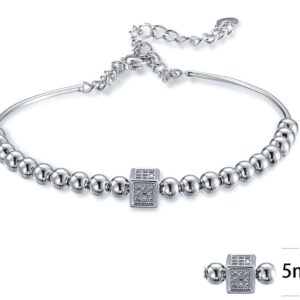 SA02407, Ladies' Moissanite Ring, S925, Rhodium Plated, White, 5.9g