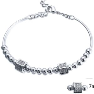 SA02400, Ladies' Moissanite Ring, S925, Rhodium Plated, White, 7.09g
