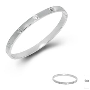 SA06320, Ladies' Moissanite Ring, S925, Rhodium Plated, White, 26.7g