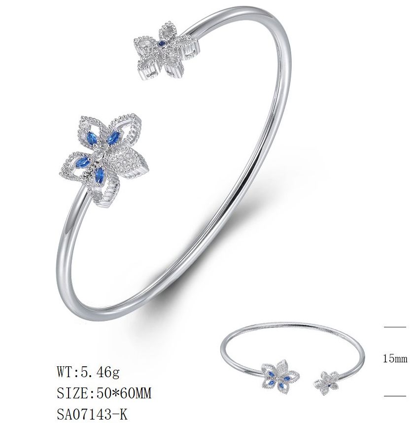 SA07143, Ladies' Moissanite Ring, S925, Rhodium Plated, White, 5.46g