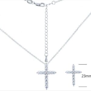 SN05511, Ladies' Moissanite Ring, S925, Rhodium Plated, White, 1.83g