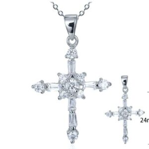 SZ05083, Ladies' Moissanite Ring, S925, Rhodium Plated, White, 1.5g