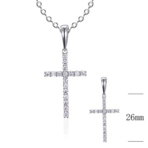 SZ16944, Ladies' Moissanite Ring, S925, Rhodium Plated, White, 1.66g