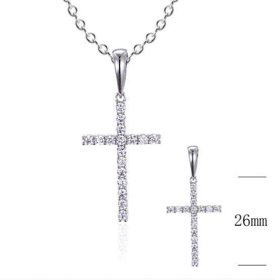 SZ16944, Ladies' Moissanite Ring, S925, Rhodium Plated, White, 1.66g