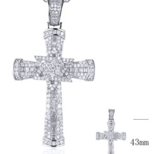 SZ17812, Ladies' Moissanite Ring, S925, Rhodium Plated, White, 8.81g