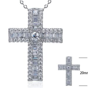 SZ04104, Ladies' Moissanite Ring, S925, Rhodium Plated, White, 1.46g