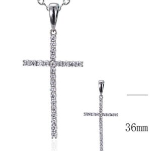 SZ16945, Ladies' Moissanite Ring, S925, Rhodium Plated, White, 2.39g