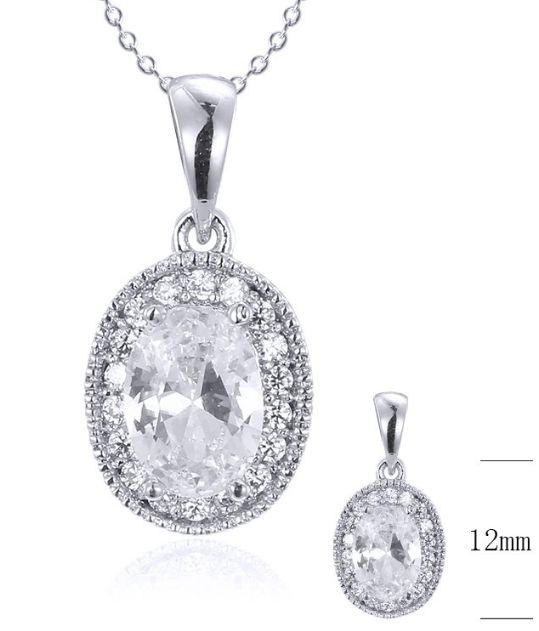 SZ17406, Ladies' Moissanite Ring, S925, Rhodium Plated, White, 1.12g