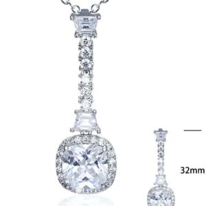 SZ15169, Ladies' Moissanite Ring, S925, Rhodium Plated, White, 2.96g
