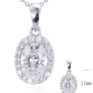 SZ17400, Ladies' Moissanite Ring, S925, Rhodium Plated, White, 2g