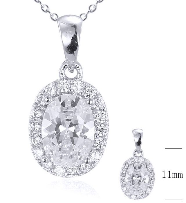 SZ17400, Ladies' Moissanite Ring, S925, Rhodium Plated, White, 2g