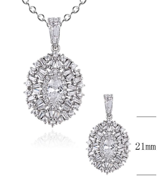 SZ16897, Ladies' Moissanite Ring, S925, Rhodium Plated, White, 2.4g