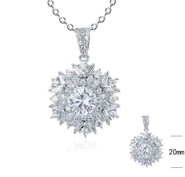 SZ17044, Ladies' Moissanite Ring, S925, Rhodium Plated, White, 3.36g
