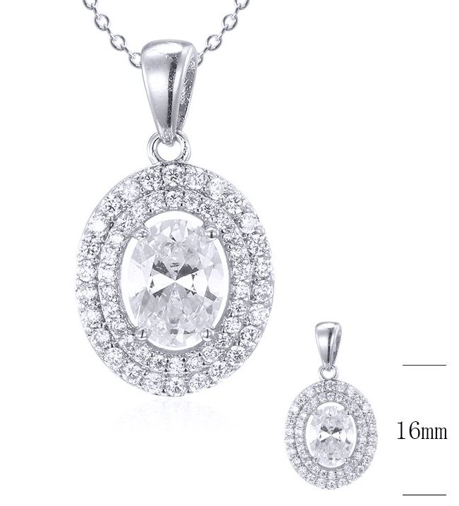 SZ16787, Ladies' Moissanite Ring, S925, Rhodium Plated, White, 1.76g