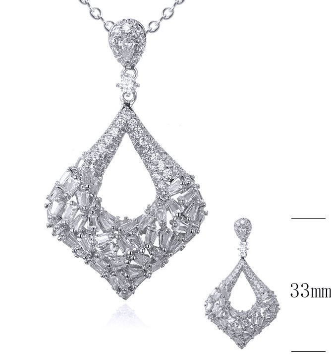 SZ20557, Ladies' Moissanite Ring, S925, Rhodium Plated, White, 2.6g