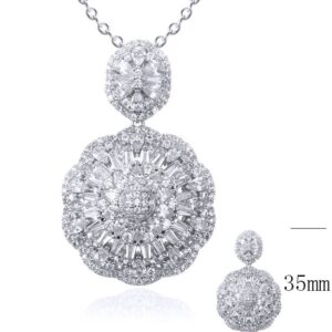 SZ20522, Ladies' Moissanite Ring, S925, Rhodium Plated, White, 7.21g