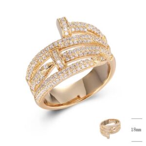 SJ42577, Ladies' Moissanite Ring, S925, Rhodium Plated, White, 7.28g