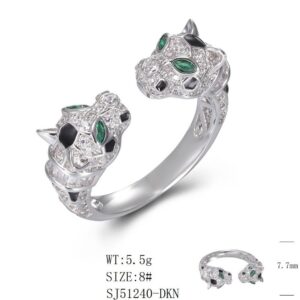 SJ51240, Ladies' Moissanite Ring, S925, Rhodium Plated, White, 5.49g