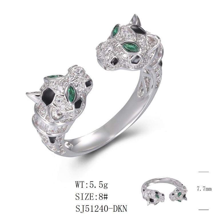 SJ51240, Ladies' Moissanite Ring, S925, Rhodium Plated, White, 5.49g