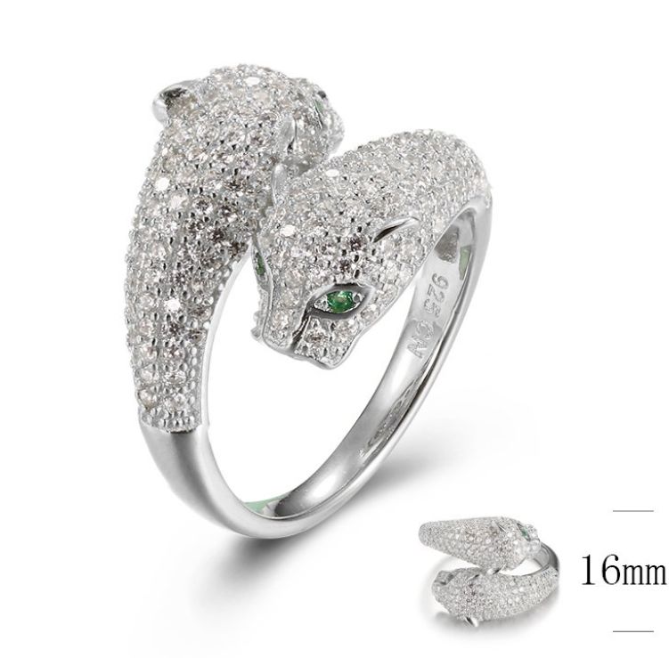 SJ31678, Ladies' Moissanite Ring, S925, Rhodium Plated, White, 5.01g
