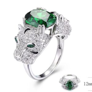 SJ33296, Ladies' Moissanite Ring, S925, Rhodium Plated, White, 7.41g