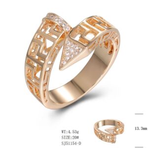 SJ51154, Ladies' Moissanite Ring, S925, Rhodium Plated, White, 4.33g