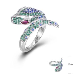 SJ44566, Ladies' Moissanite Ring, S925, Rhodium Plated, White, 4.61g